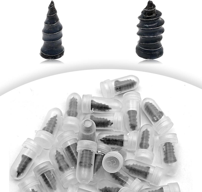 LTDCVTR Tire Repair Rubber Nail, Spiral Rubber Nails & Screw Plugs Tire Repair Kit Self-Service Vacuum Tire Puncture Repair Tool for Car, Motorcycle, Truck, Tractor, Jp -Reliable Tire Repair (20Pcs) - Image 1